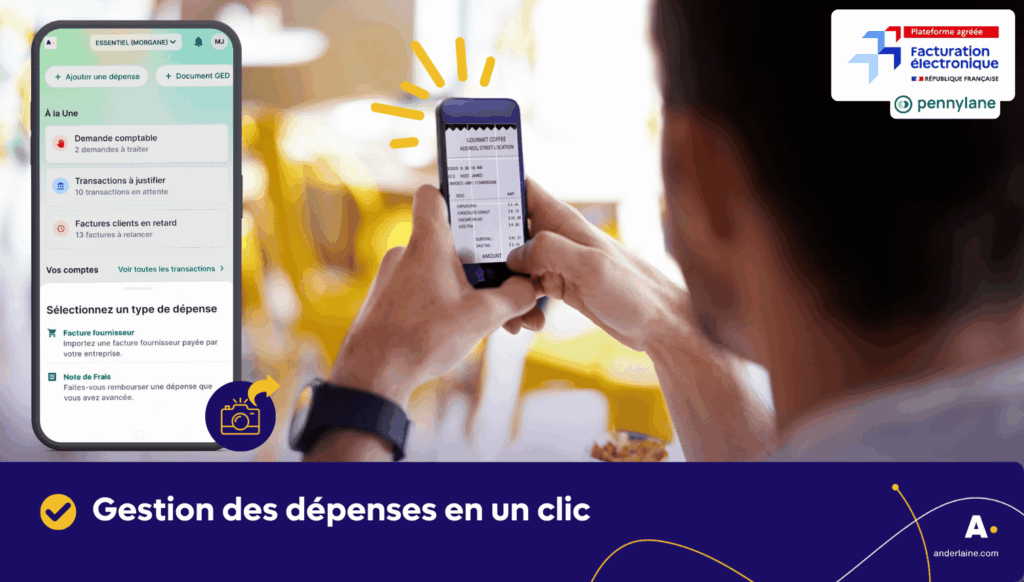 Illustration de la fonctionnalité partage justificatif mobile